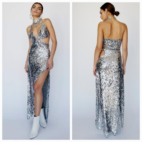 For Love & Lemons Showtime Maxi Dress size XS NWT